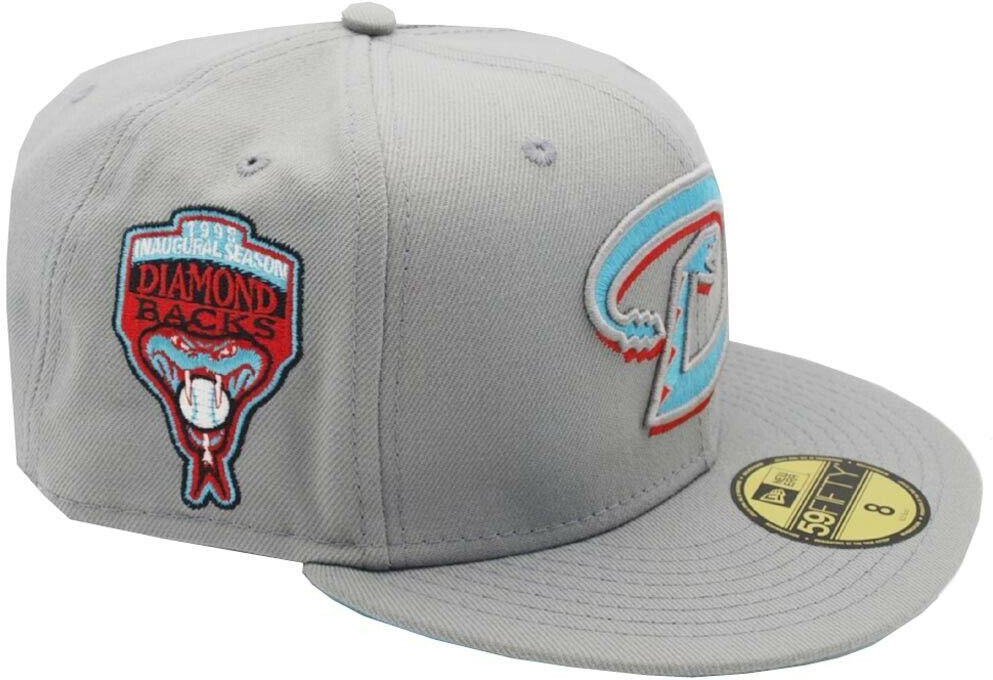 New Era Arizona Diamondbacks Gray/Teal Inaugural Season Patch 59FIFTY Fitted Hat
