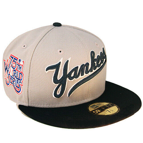 New Era New York Yankees 75th World Series Grey/Black 59FIFTY Fitted Hat