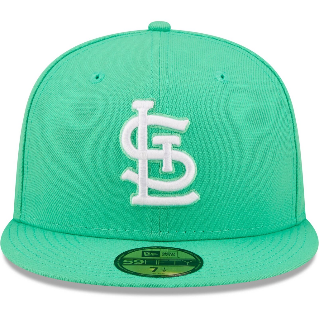 New Era Island Green White Logo St. Louis Cardinals 59FIFTY Fitted Hat