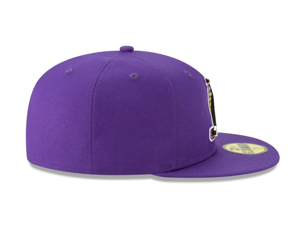 New Era Los Angeles Lakers Purple Metal Thread 59FIFTY Fitted Hat