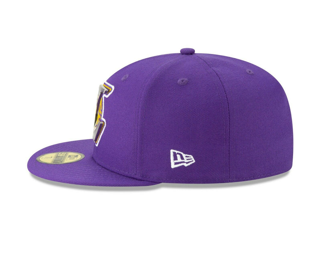 New Era Los Angeles Lakers Purple Metal Thread 59FIFTY Fitted Hat