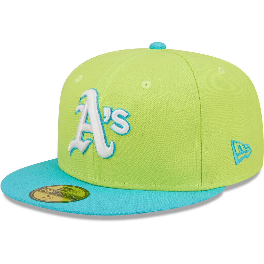 New Era Green Oakland Athletics 1989 World Series Cyber Vice 59FIFTY Fitted Hat