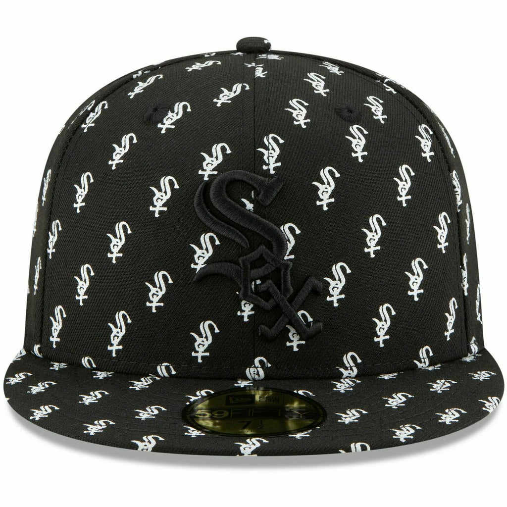 New Era Chicago White Sox All Over Team Logo 59FIFTY Fitted Hat