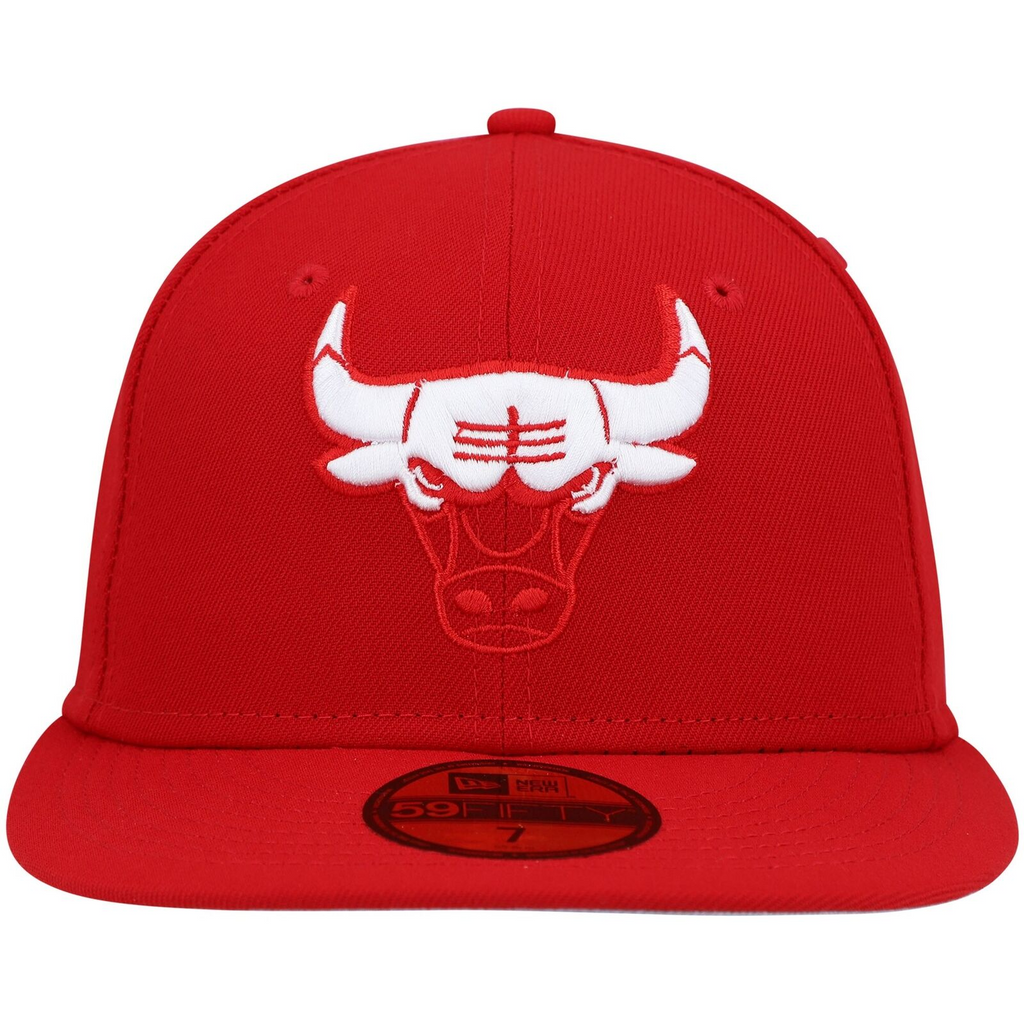 New Era Red Chicago Bulls Elements Tonal Fitted Hats w/ Under Armour Curry Flow 8 Red/White