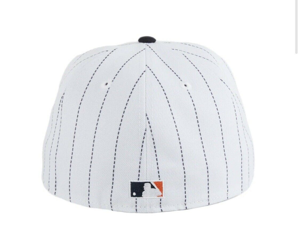 New Era San Diego Padres Navy/White Swinging Friar Pinstripe 59FIFTY Fitted Hat