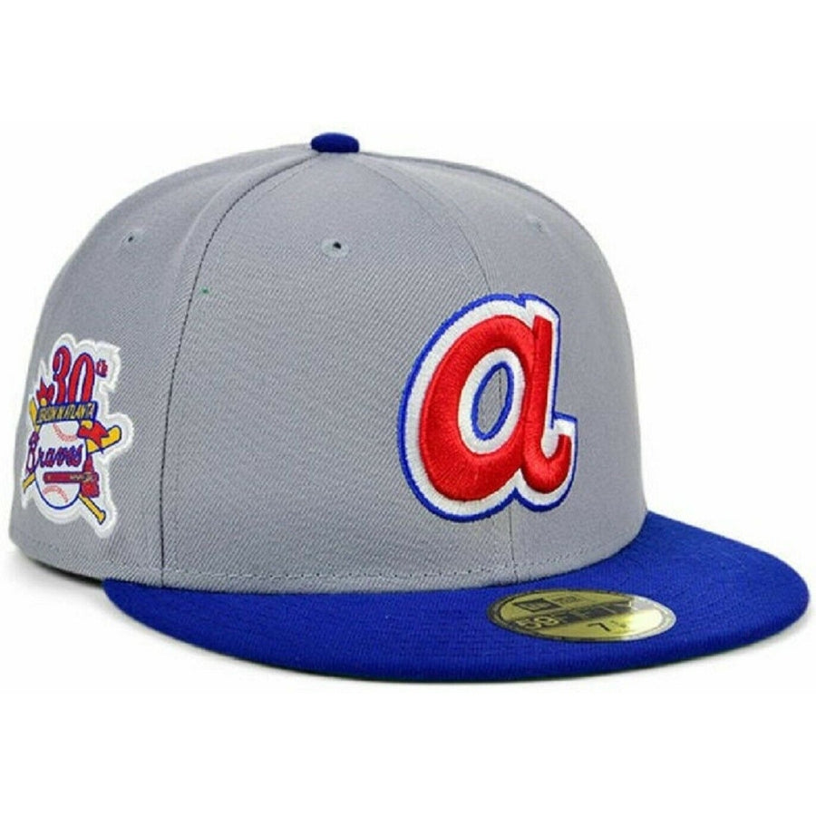 New Era Atlanta Braves Gray Cooperstown 30th Anniversary Kelly Green Undervisor 59FIFTY Fitted Hat