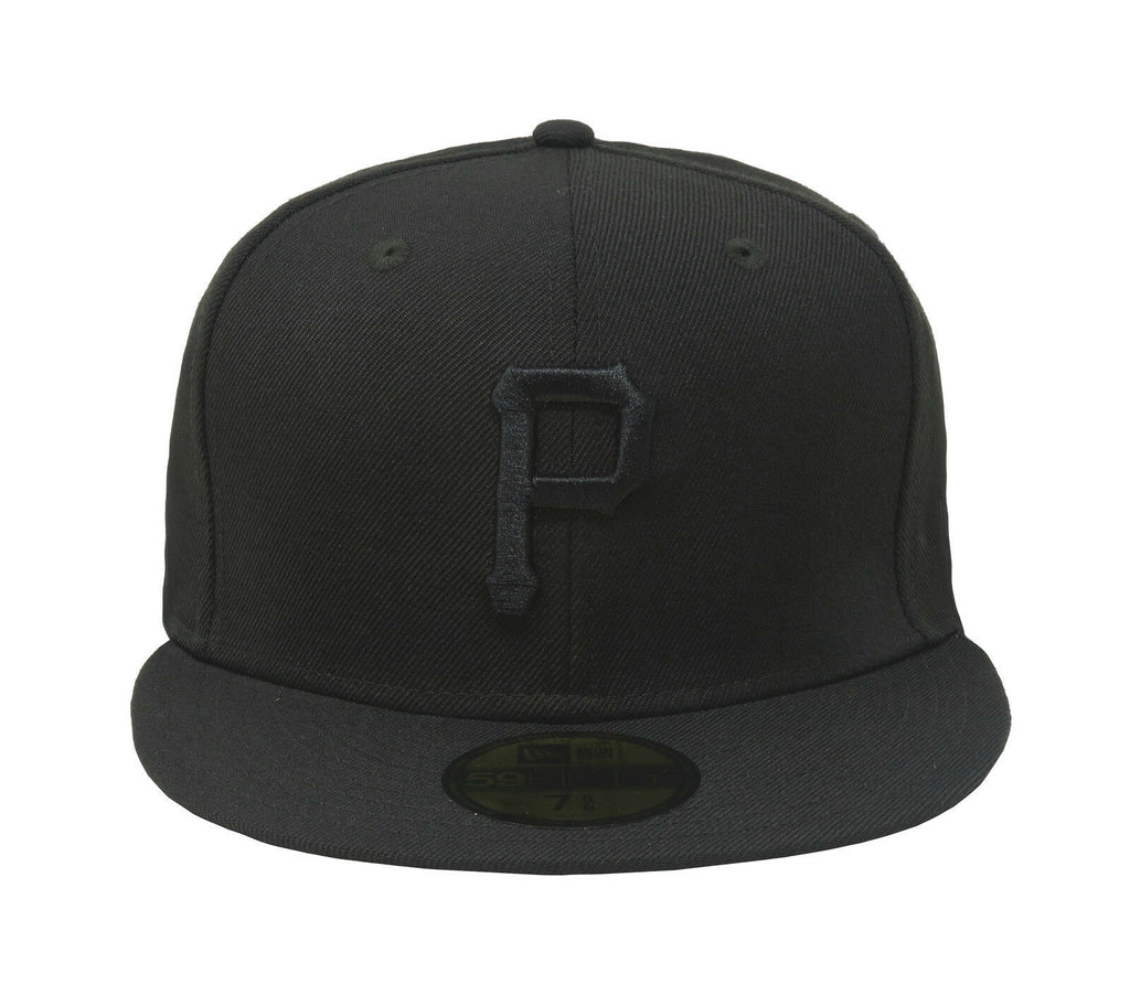 New Era Pittsburgh Pirates Black on Black 59FIFTY Fitted Hat