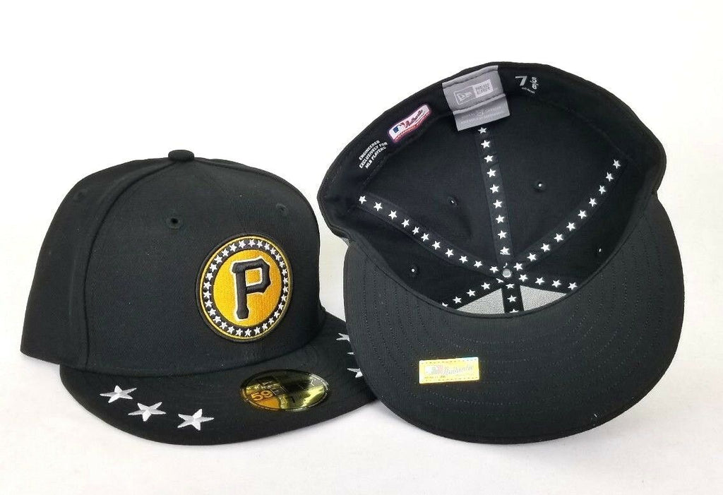 New Era Pittsburgh Pirates Black/Yellow Stars Brim 59FIFTY Fitted Hat