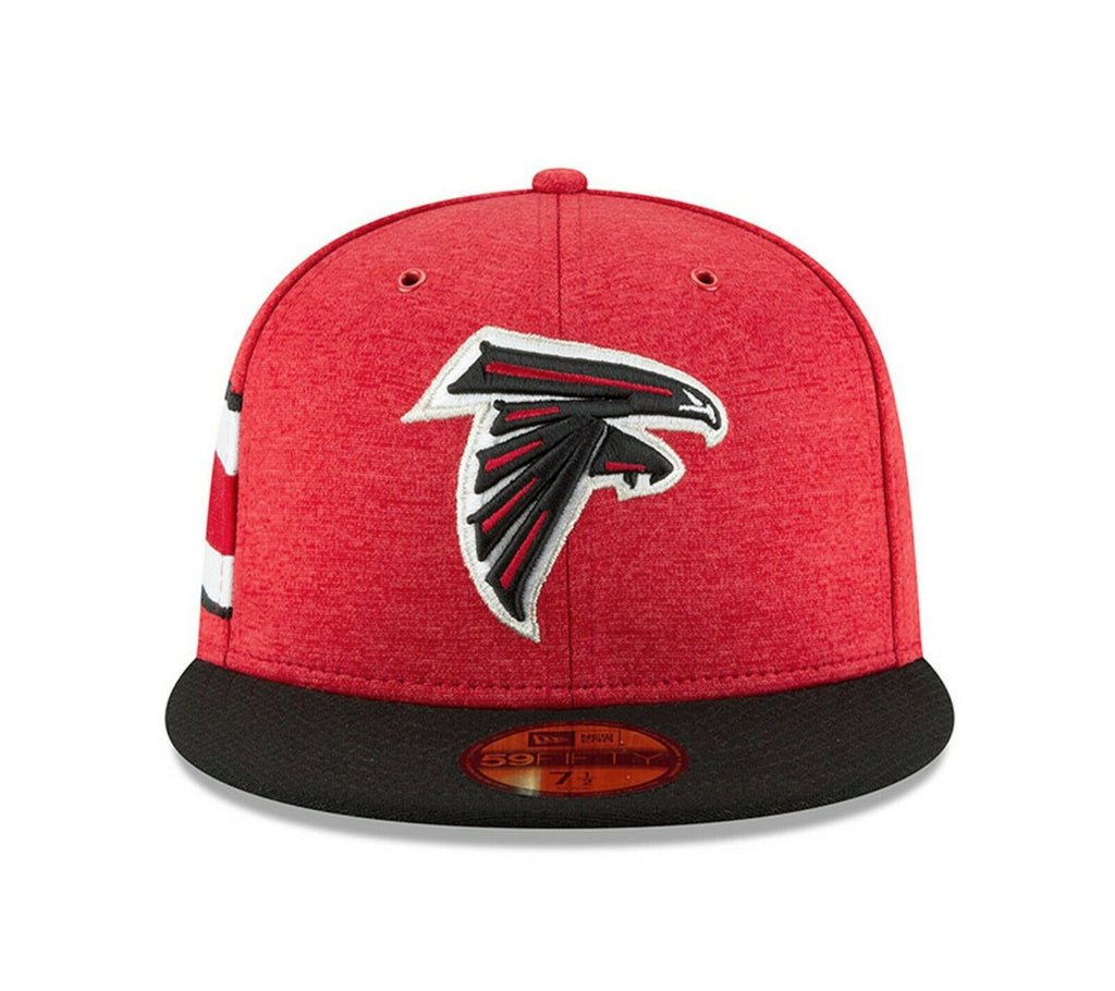 New Era Atlanta Falcons Red Heather Sideline 59FIFTY Fitted Hat