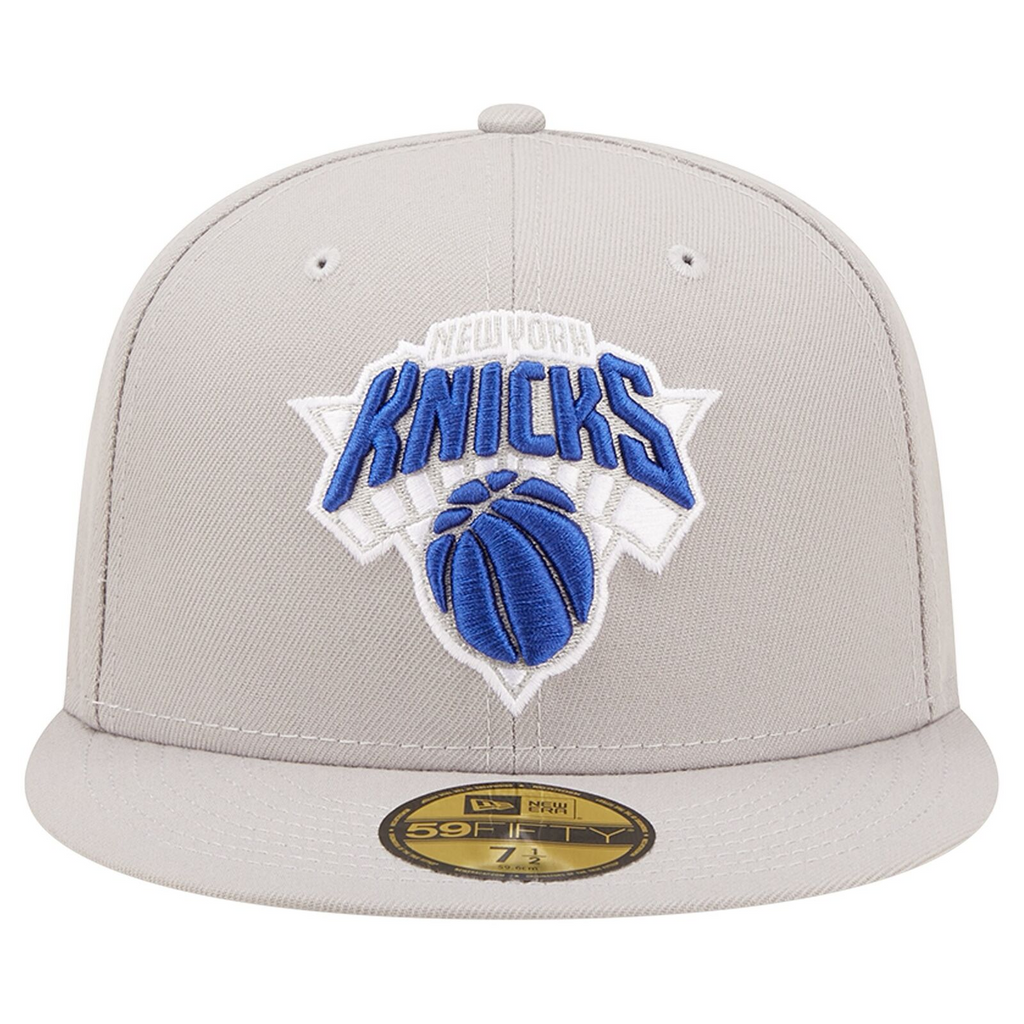 New Era Gray New York Knicks Team Color Pop 59FIFTY Fitted Hat