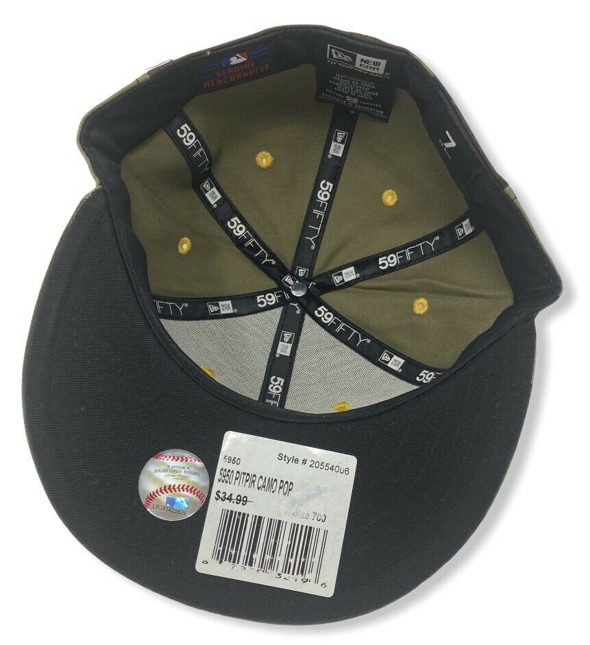 New Era Pittsburgh Pirates Camo/Yellow 59FIFTY Fitted Hat