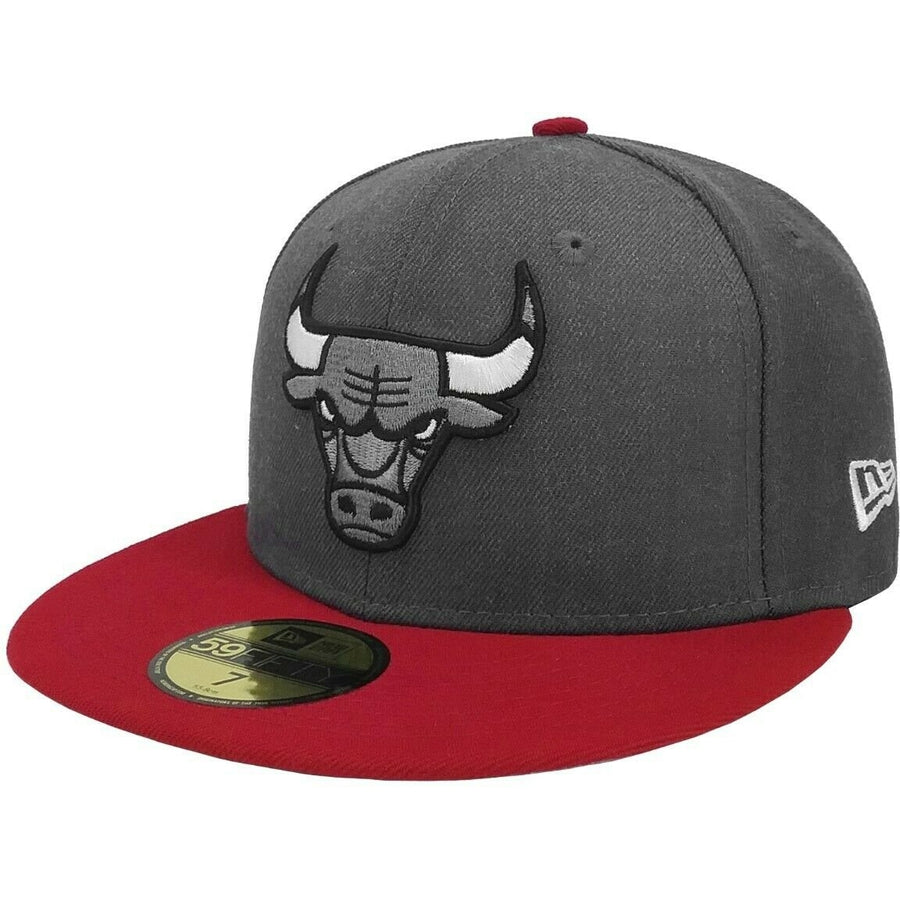 New Era Chicago Bulls Charcoal/Red 59FIFTY Fitted Hat