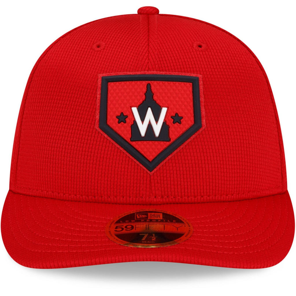 New Era Red Washington Nationals 2022 Clubhouse Alternate Logo Low Profile 59FIFTY Fitted Hat