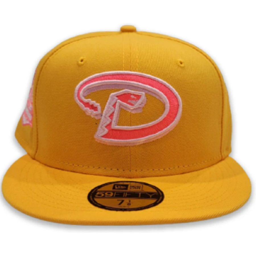New Era Arizona Diamondbacks Yellow/Pink "Emoji Pack" Pink Bottom 59FIFTY Fitted Hat