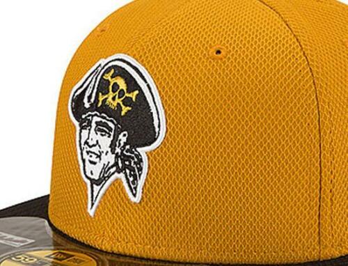 New Era Pittsburgh Pirates Yellow Diamond Batting Practice 59FIFTY Fitted Hat