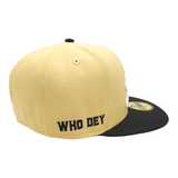 New Era Cinicinnati Bengals Vegas Gold/Black 'Who Dey' 59FIFTY Fitted Hat