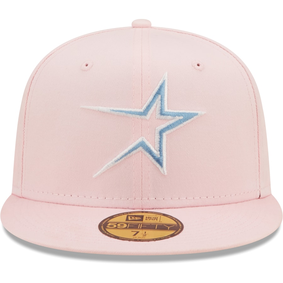 New Era Houston Astros Pink/Sky Blue 35th Anniversary Undervisor 59FIFTY Fitted Hat