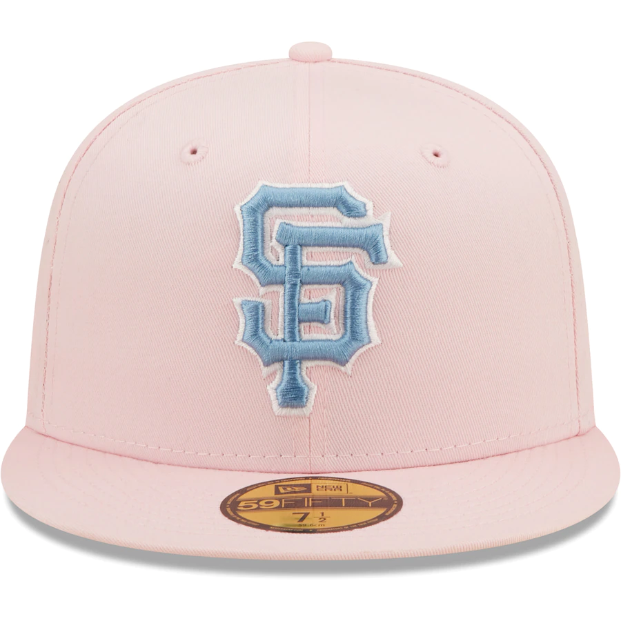 New Era San Francisco Giants Pink/Sky Blue 2010 World Champions Undervisor 59FIFTY Fitted Hat