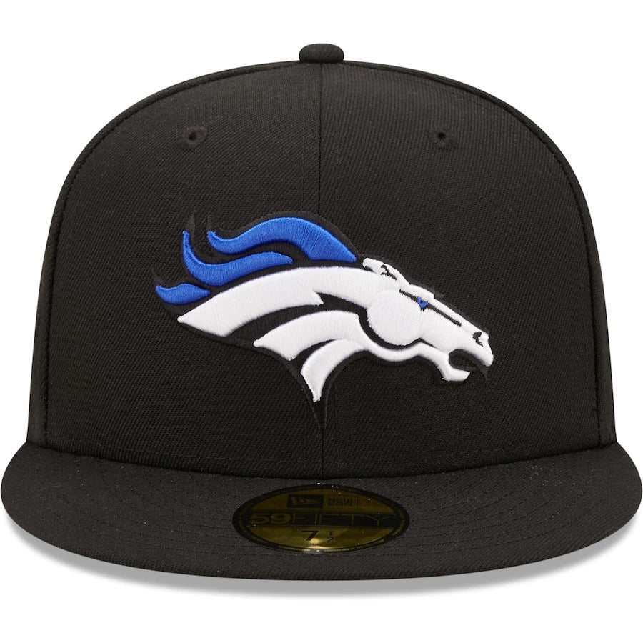 New Era Denver Broncos Black Royal Undervisor Super Bowl XXXIII 59FIFTY Fitted Hat