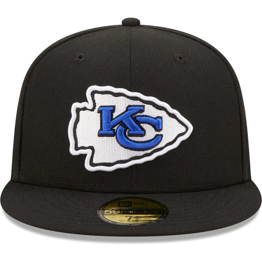 New Era Kansas City Chiefs Black Royal Undervisor 1986 NFL Pro Bowl 59FIFTY Fitted Hat