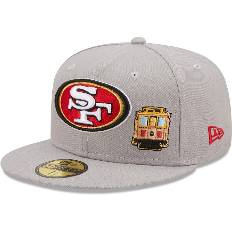 New Era San Francisco 49ers Gray City Describe 59FIFTY Fitted Hat