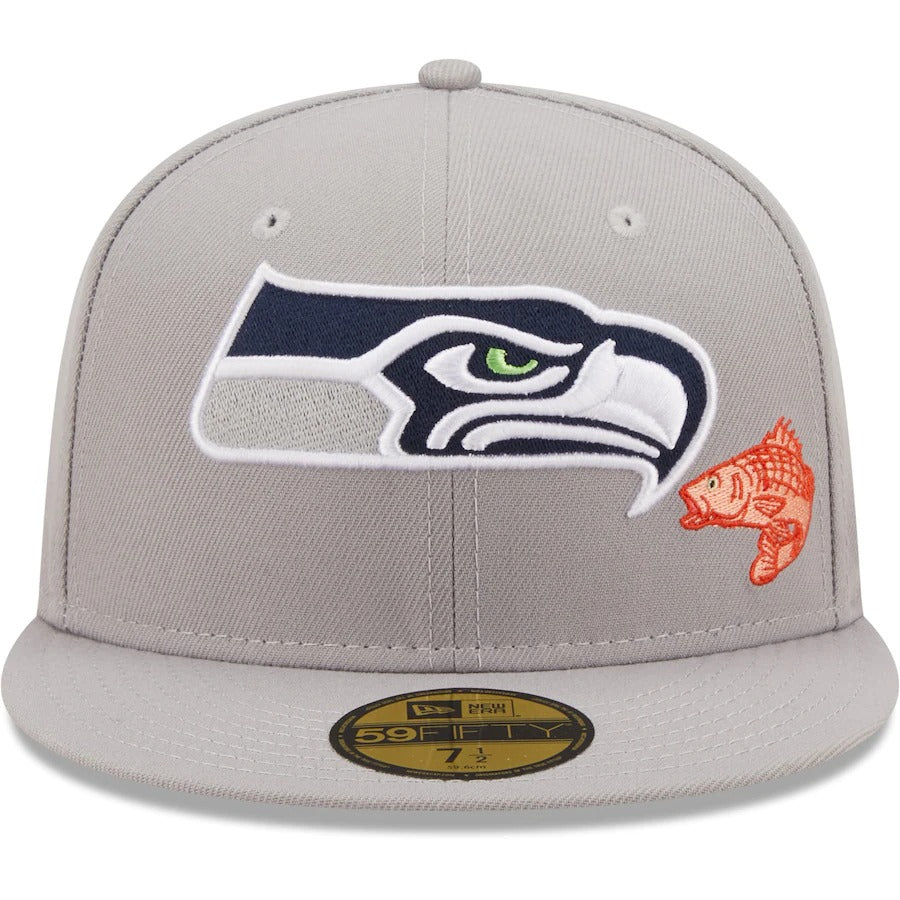 New Era Seattle Seahawks Gray City Describe 59FIFTY Fitted Hat