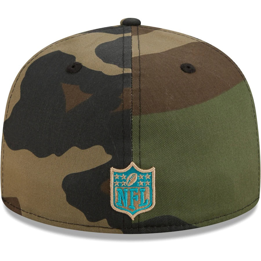 New Era Miami Dolphins Camo Woodland 59FIFTY Fitted Hat