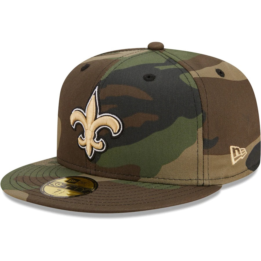 New Era New Orleans Saints Camo Woodland 59FIFTY Fitted Hat