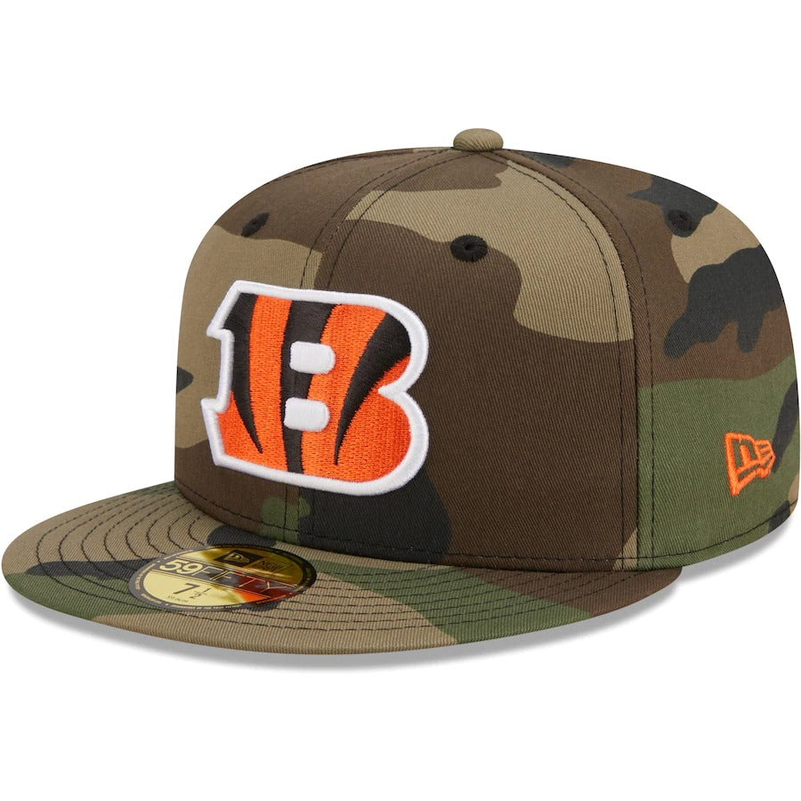 New Era Cincinnati Bengals Camo Woodland 59FIFTY Fitted Hat
