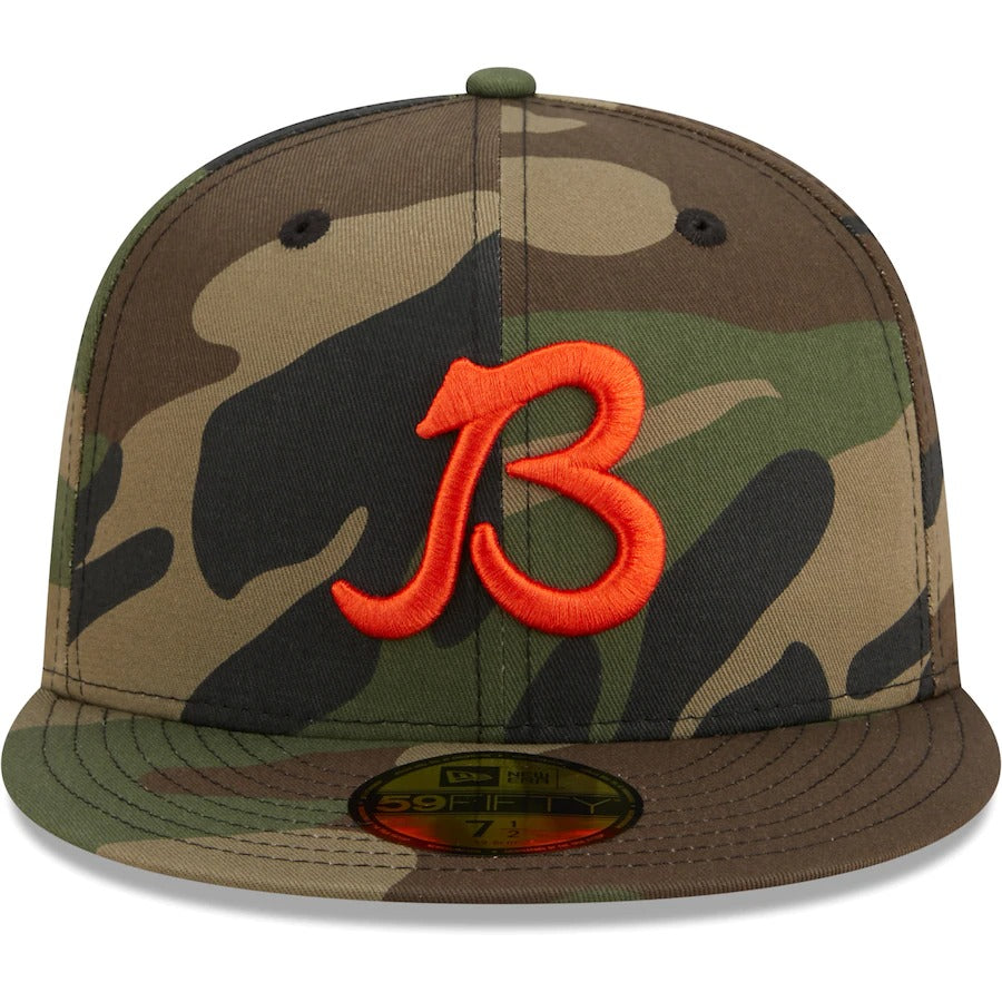 New Era Chicago Bears Camo Alternate Team Woodland 59FIFTY Fitted Hat