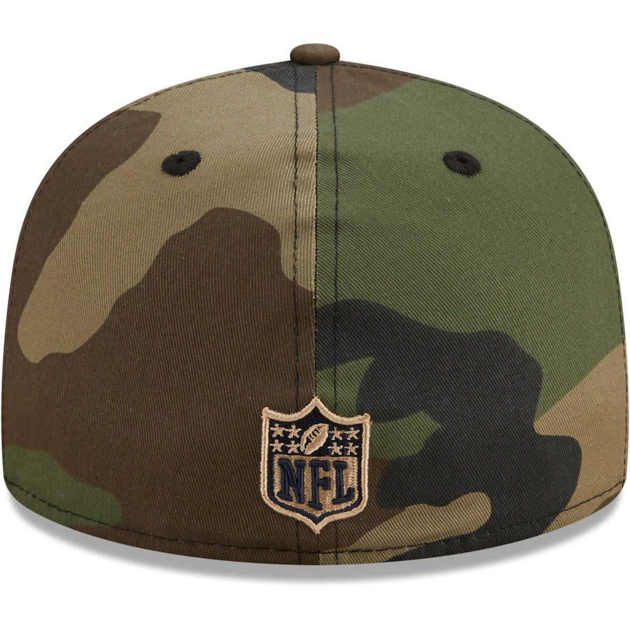 New Era New England Patriots Camo Woodland 59FIFTY Fitted Hat