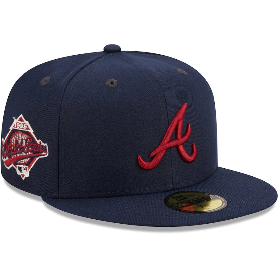 New Era Atlanta Braves Cranberry Bog 1995 World Series 59FIFTY Fitted Hat