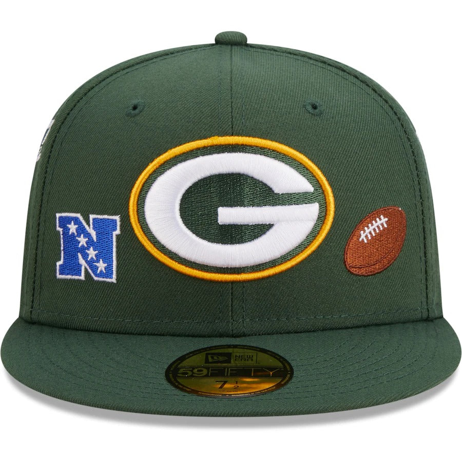 New Era Green Bay Packers Green Team Local 59FIFTY Fitted Hat