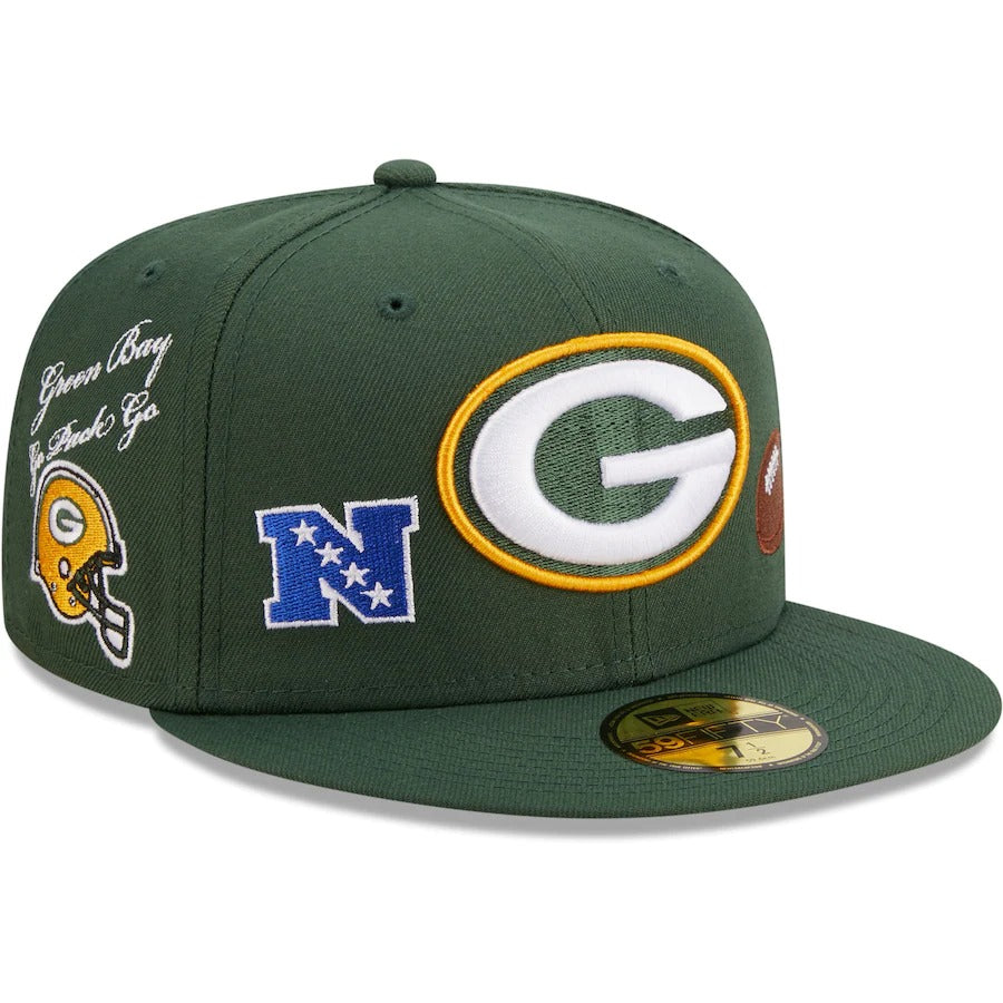 New Era Green Bay Packers Green Team Local 59FIFTY Fitted Hat