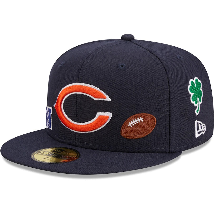 New Era Chicago Bears Navy Team Local 59FIFTY Fitted Hat