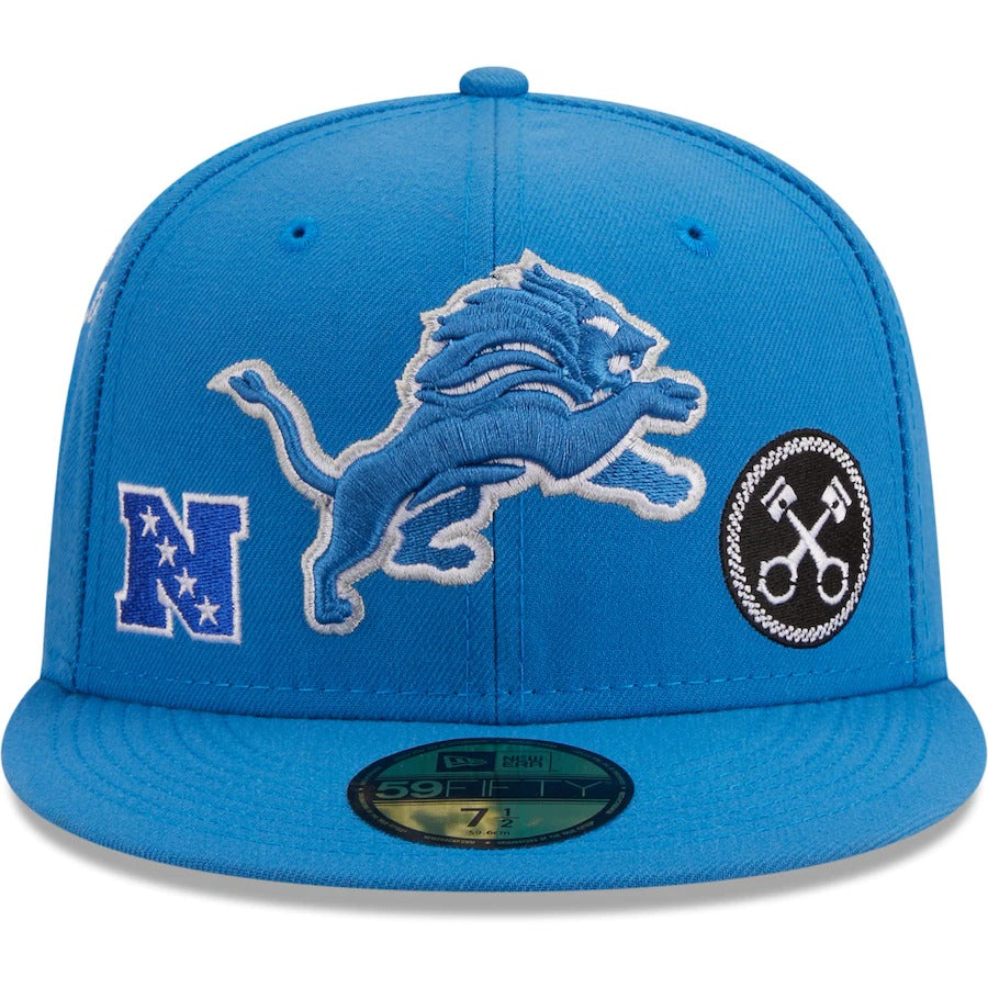 New Era Detroit Lions Blue Team Local 59FIFTY Fitted Hat