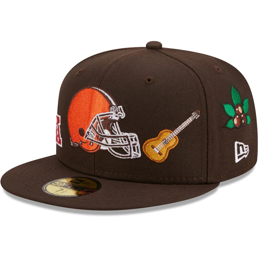 New Era Cleveland Browns Brown Team Local 59FIFTY Fitted Hat
