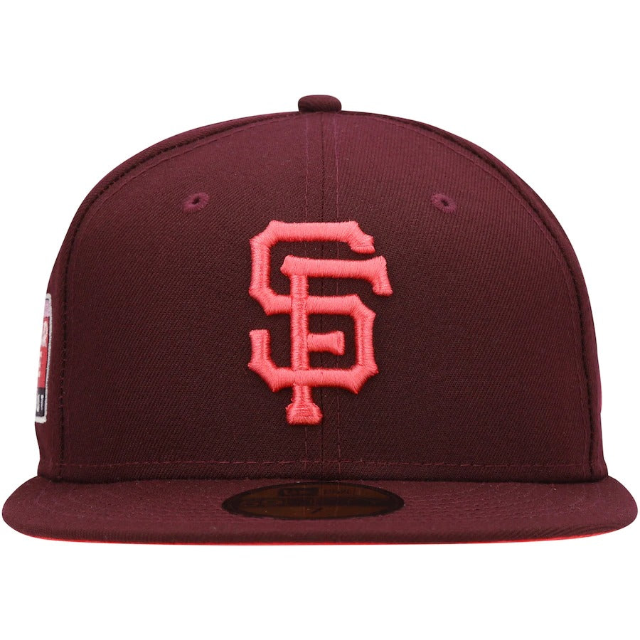 New Era San Francisco Giants All-Star Game Maroon Color Fam Lava Red Undervisor 59FIFTY Fitted Hat