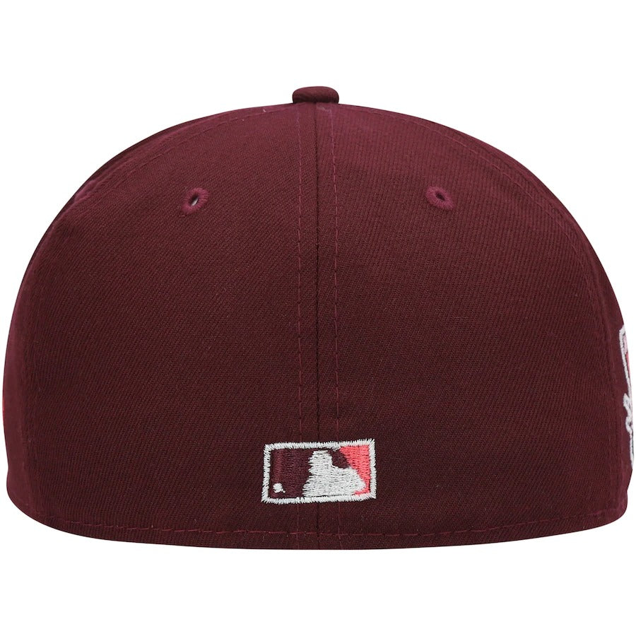 New Era San Francisco Giants All-Star Game Maroon Color Fam Lava Red Undervisor 59FIFTY Fitted Hat