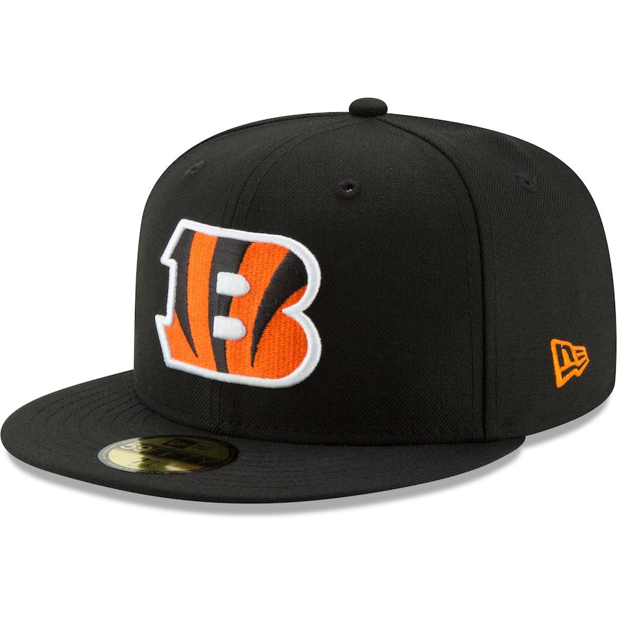 New Era Cincinnati Bengals Black Super Bowl LVI Bound Side Patch 59FIFTY Fitted Hat