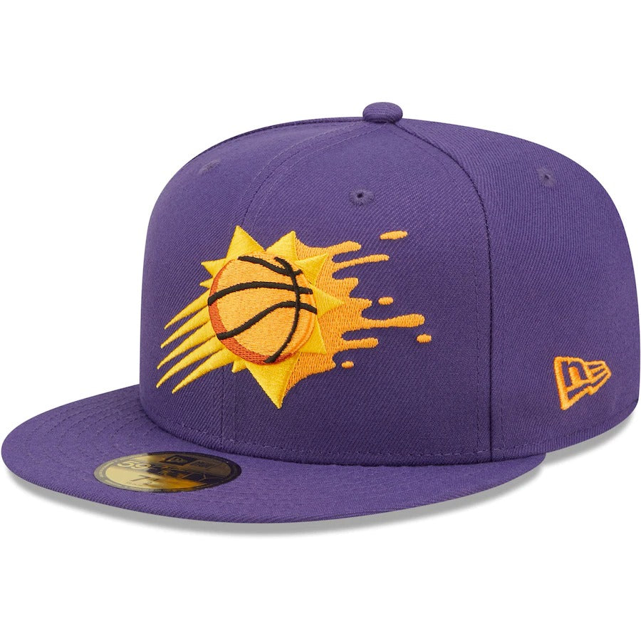 New Era Phoenix Suns Purple Splatter 59FIFTY Fitted Hat