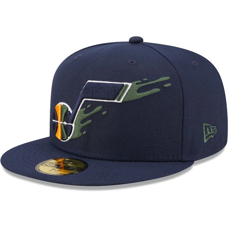 New Era Utah Jazz Navy Splatter 59FIFTY Fitted Hat