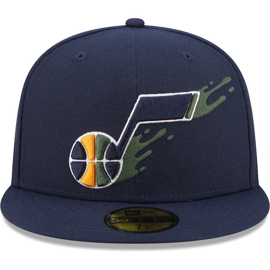 New Era Utah Jazz Navy Splatter 59FIFTY Fitted Hat