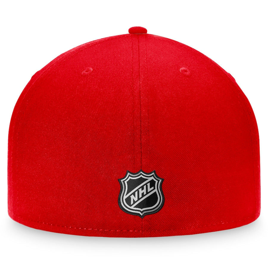 Fanatics Branded Carolina Hurricanes Red Core Primary Logo Fitted Hat