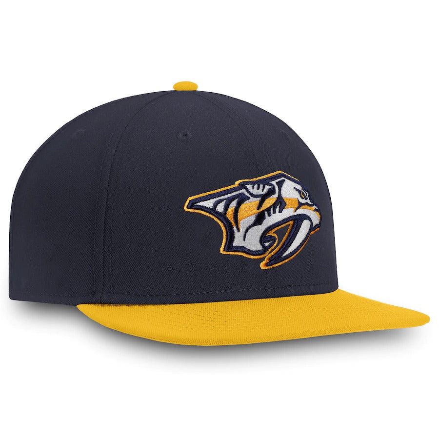 Fanatics Branded Nashville Predators Navy/Gold Core Primary Logo Fitted Hat