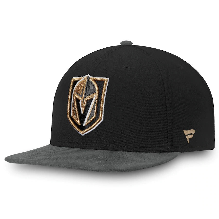 Fanatics Branded Vegas Golden Knights Black/Gray Core Primary Logo Fitted Hat