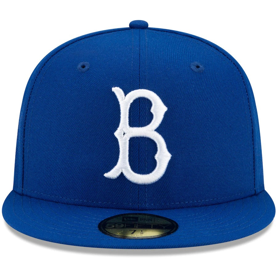 New Era Royal Brooklyn Dodgers Authentic Cooperstown Collection 1955 World Series Replica Floral Undervisor 59FIFTY Fitted Hat