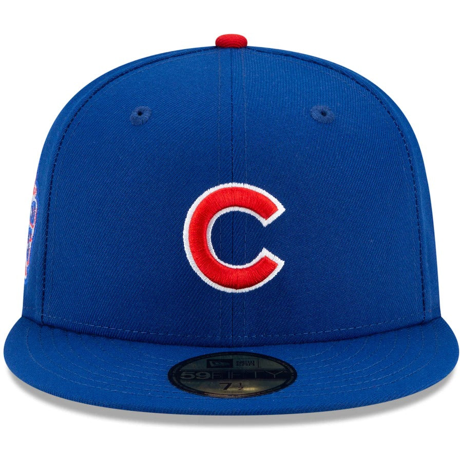 New Era Royal Chicago Cubs Authentic Collection 2016 World Series Replica Floral Undervisor 59FIFTY Fitted Hat
