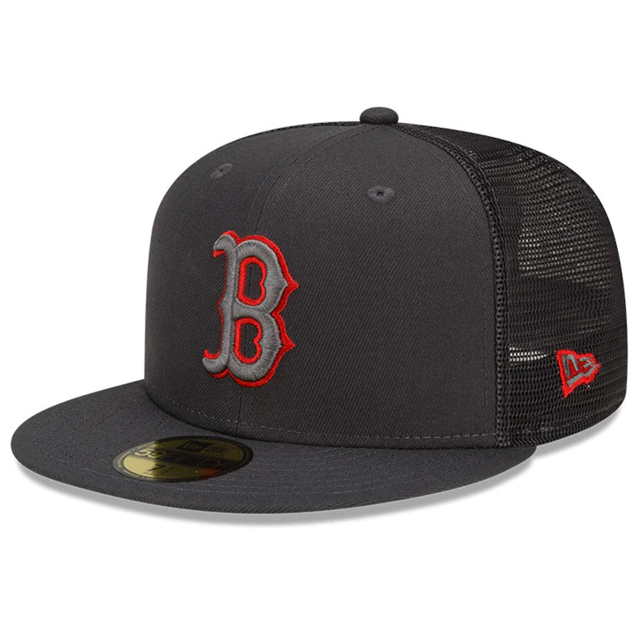 New Era Boston Red Sox Graphite 2022 Batting Practice 59FIFTY Fitted Hat