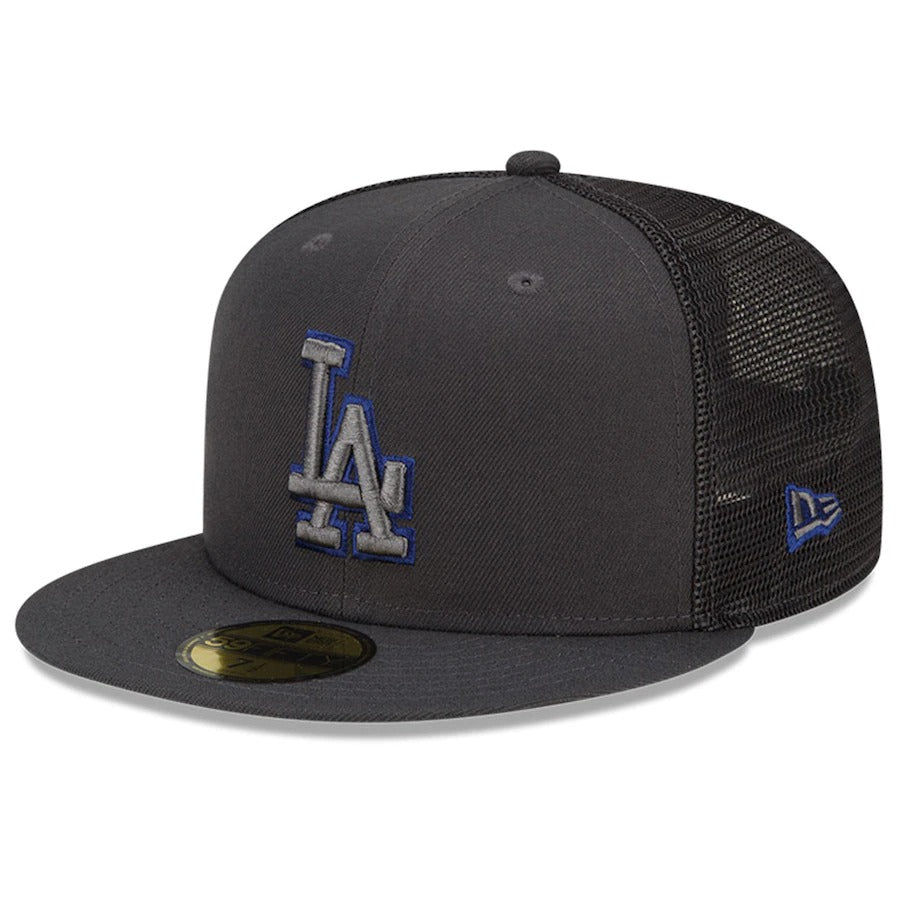 New Era Los Angeles Dodgers Graphite 2022 Batting Practice 59FIFTY Fitted Hat